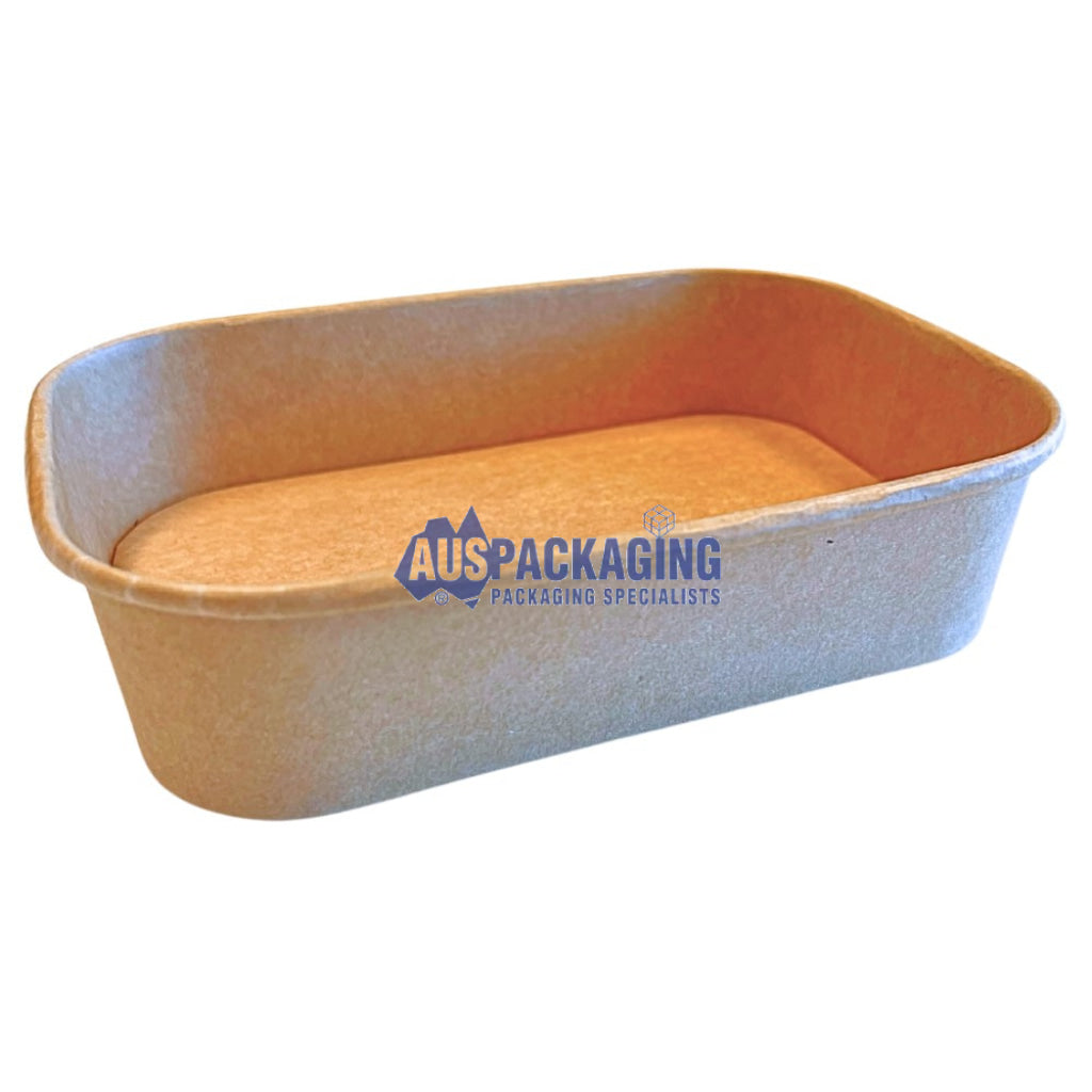 500Ml Kraft Rectangle Takeaway Container (500Recpa)