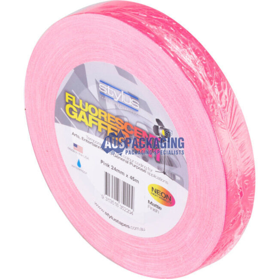 Fluro Gaffer Tape Pink- 24mm