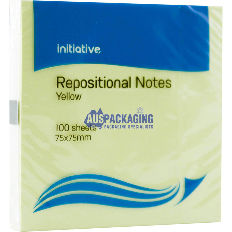 Initiative Repositional Notes 75 X 75Mm Yellow Pack 12 (Repny75)