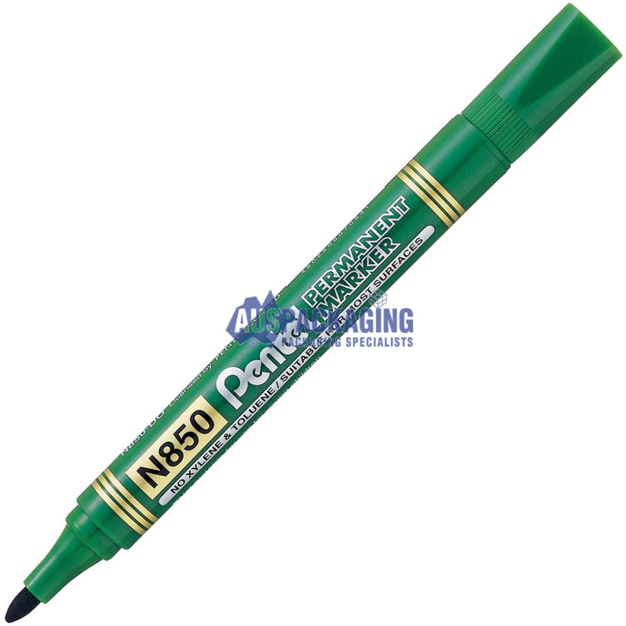 Pentel N850 Permanent Marker Bullet 1.0Mm Green (Permgr)