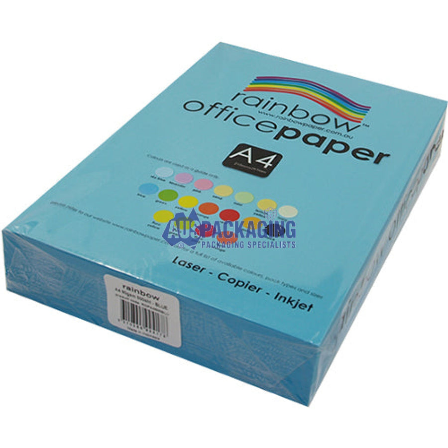 Rainbow Coloured A4 Copy Paper Blue (A4Bluepa)