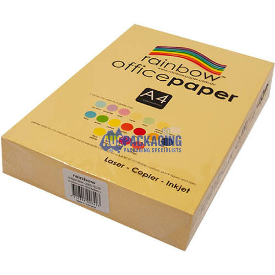 Rainbow Coloured A4 Copy Paper Lemon Yellow (A4Yell)