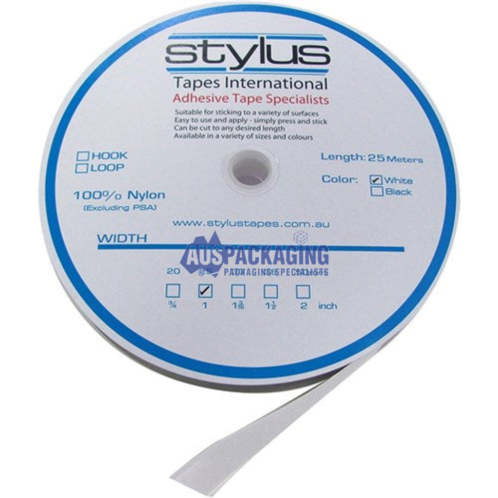 Stylus Hook Fastener White- 25Mmx25M (Whfa)