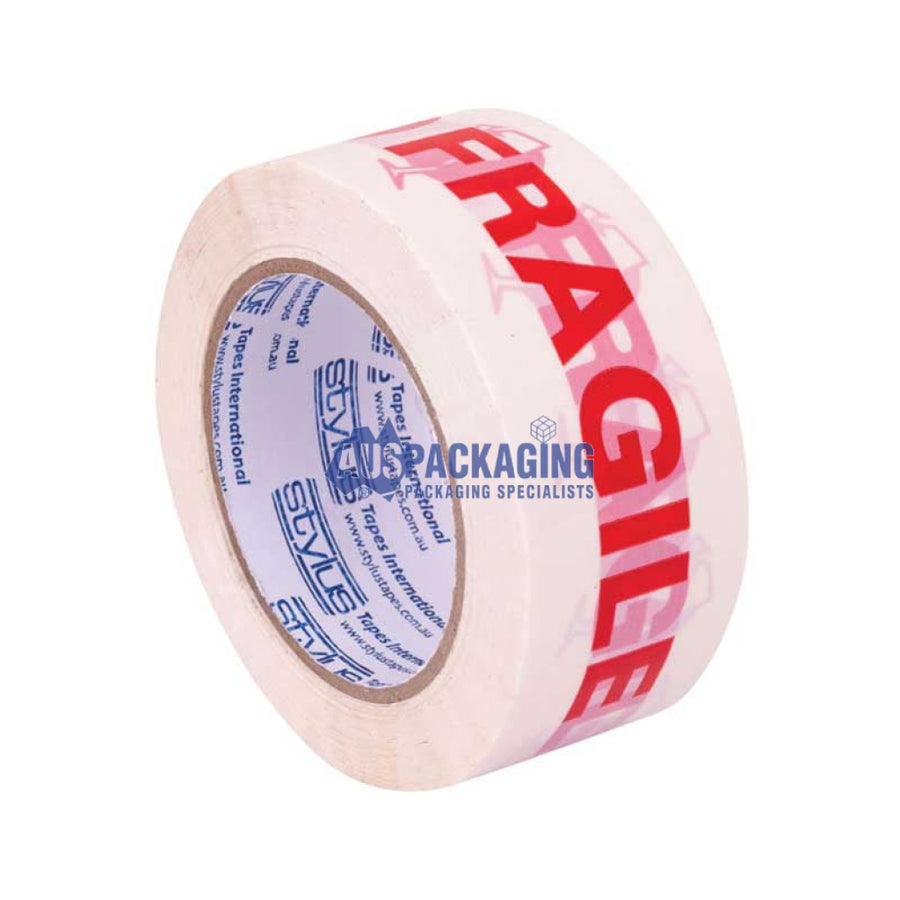 Stylus Perforated Label- Fragile- 50Mm-Red/White (Wfta) Tape