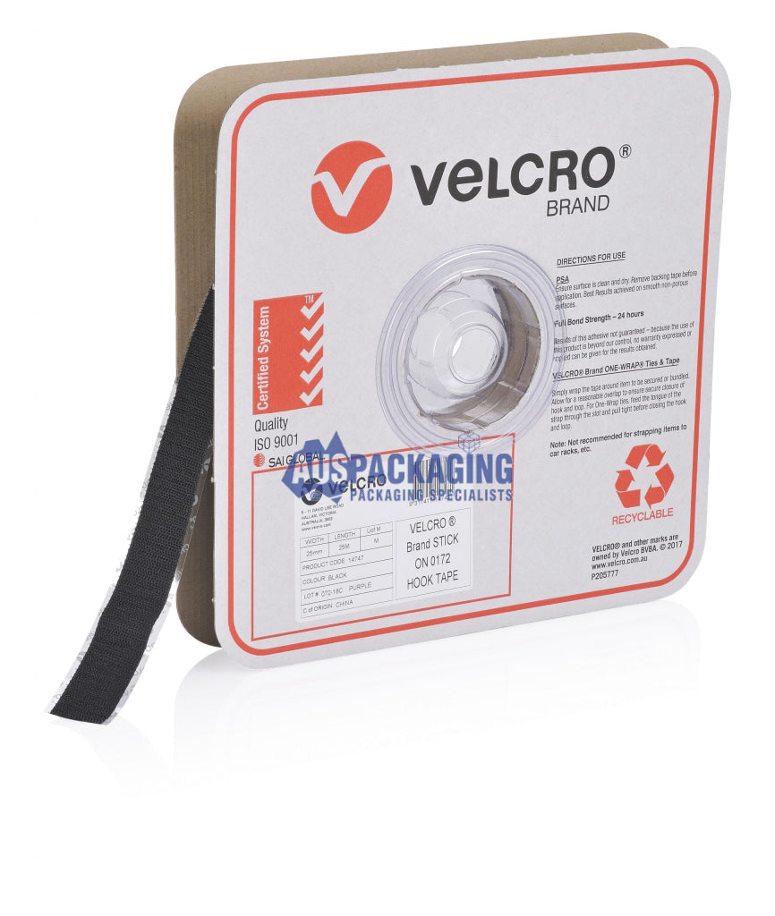 Velcro 0172 Hook Black 25Mm X 25M (25Hbfa)