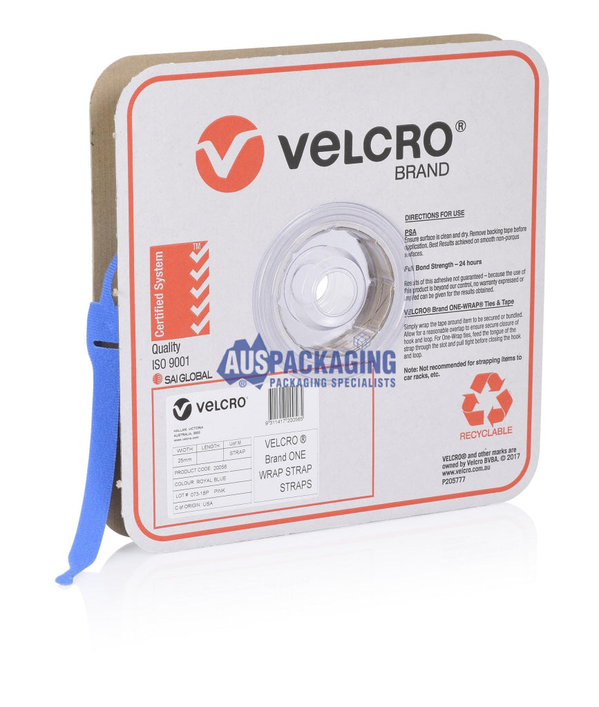 Velcro One-Wrap Strap Blue 25Mm X 300Mm (29Fa)