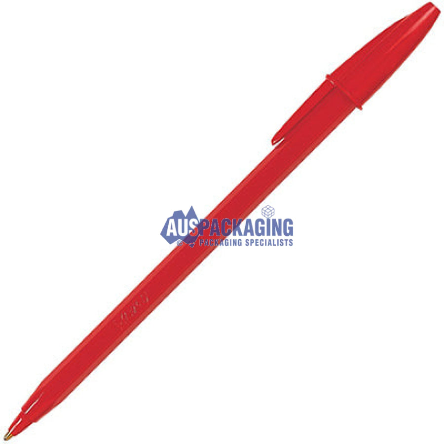 Bic Economy Ballpoint Pens Medium Red (Bicredpn)