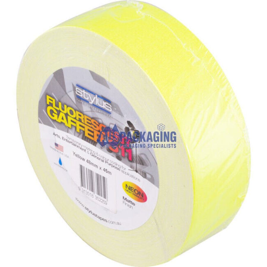 Fluro Gaffer Tape Yellow
