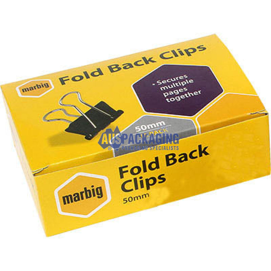 Marbig Foldback Clip 50Mm (Fb50Mi)