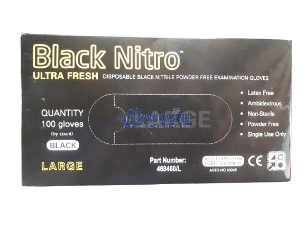 Nitrile Gloves Black Heavy Duty (Nlmi)