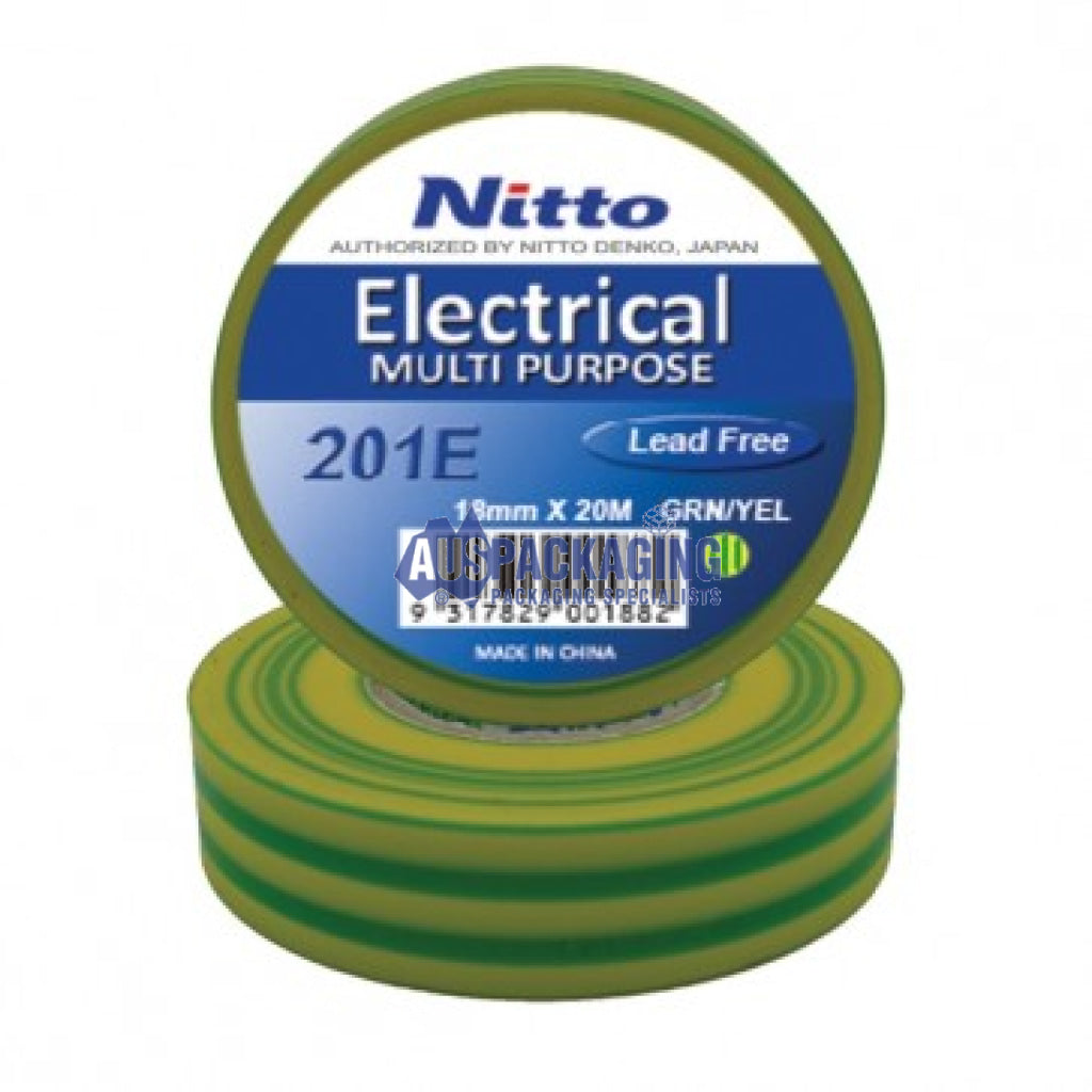 Nitto Electrical Tapes - Green/Yellow | Auspackaging