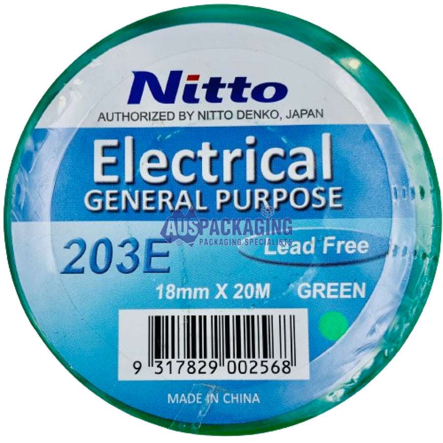 Nitto General Purpose Electrical Tape - Green (203Gta)