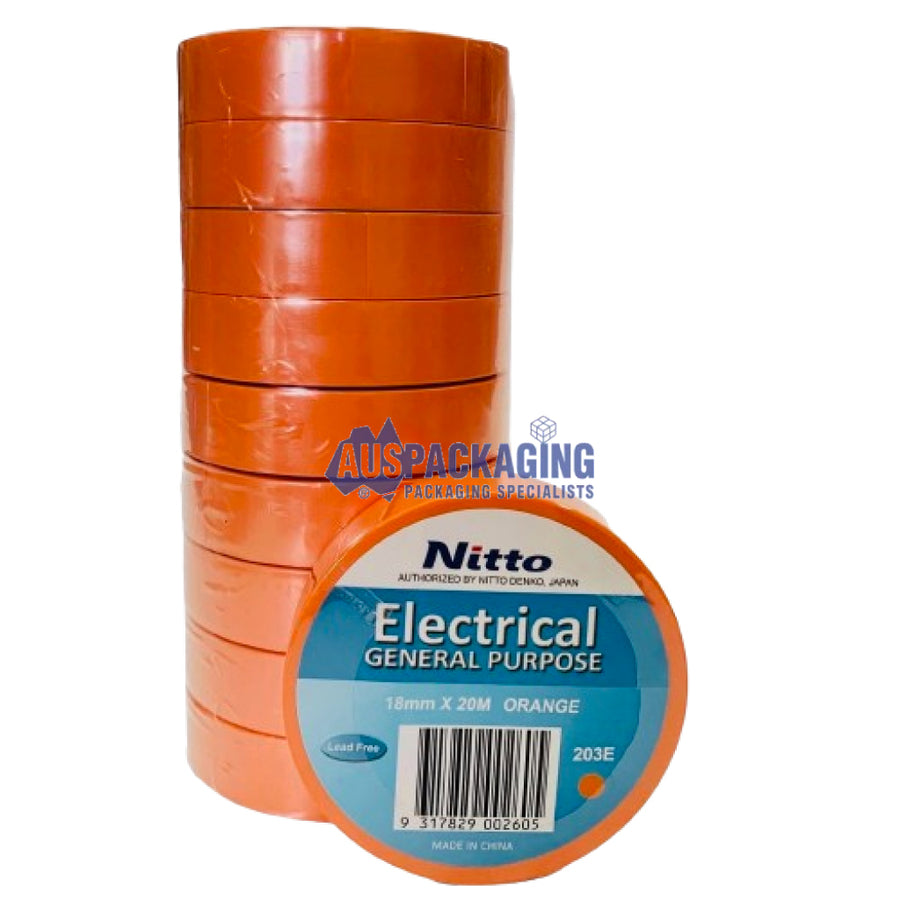 Nitto General Purpose Electrical Tape - Orange (203Ota)