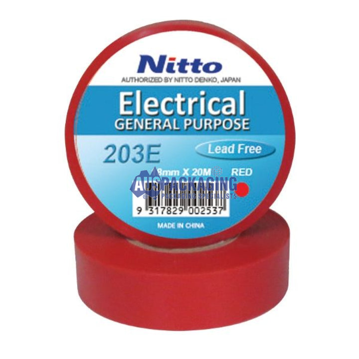 Nitto General Purpose Electrical Tape - Red (203Rta)