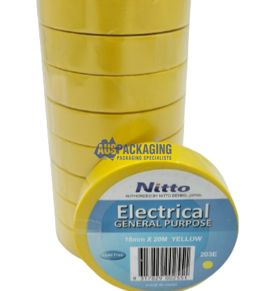 Nitto General Purpose Electrical Tape - Yellow (203Yta)
