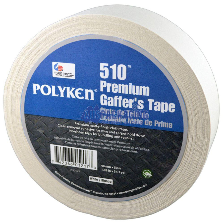 Polyken Premium 510 Gaffer Tape - Matt White (510Wta)