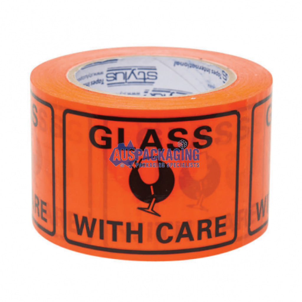 Printed Labels Glass With Care