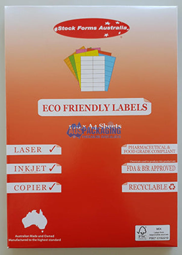 Rediform Copier Labels A4/24 Per Sheet- 70X36Mm (2825Cl)