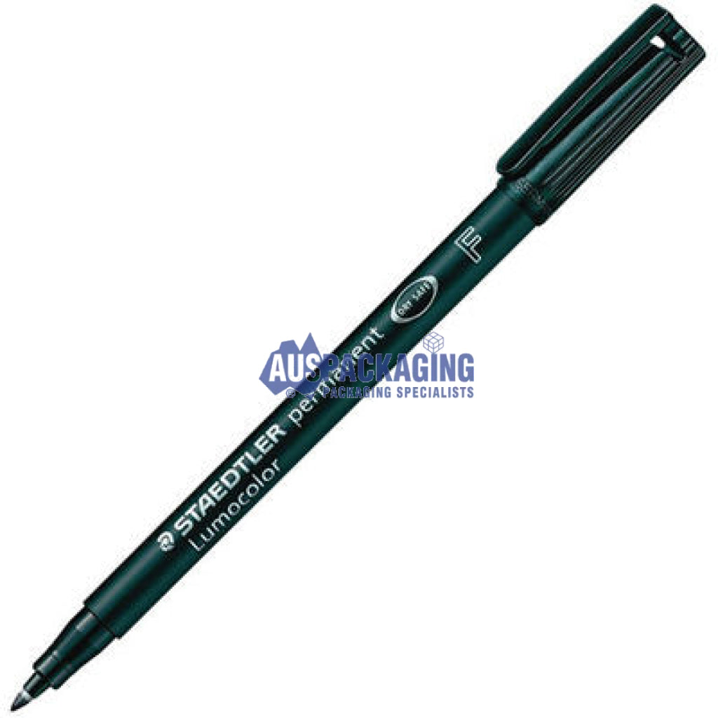 Staedtler 318 Lumocolor Permanent Marker Bullet 0.6Mm Black (Lumcprm)