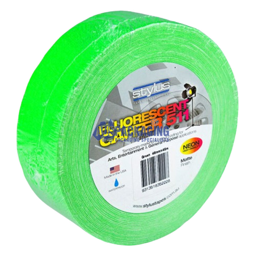 Stylus Cloth Tape Fluorescent Green- 48Mm (5114Gta)