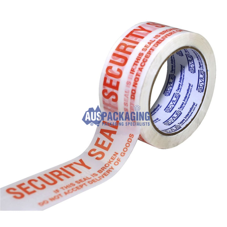 Stylus Perforated Label- Security Seal- 50Mm-Red/White (Wsta) Tape