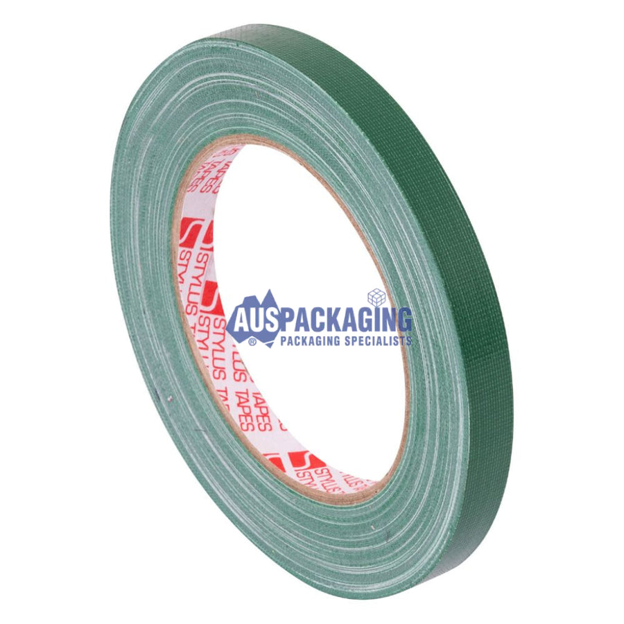 Stylus Premium Waterproof Cloth Tape Green- 12Mm (3521Gta)