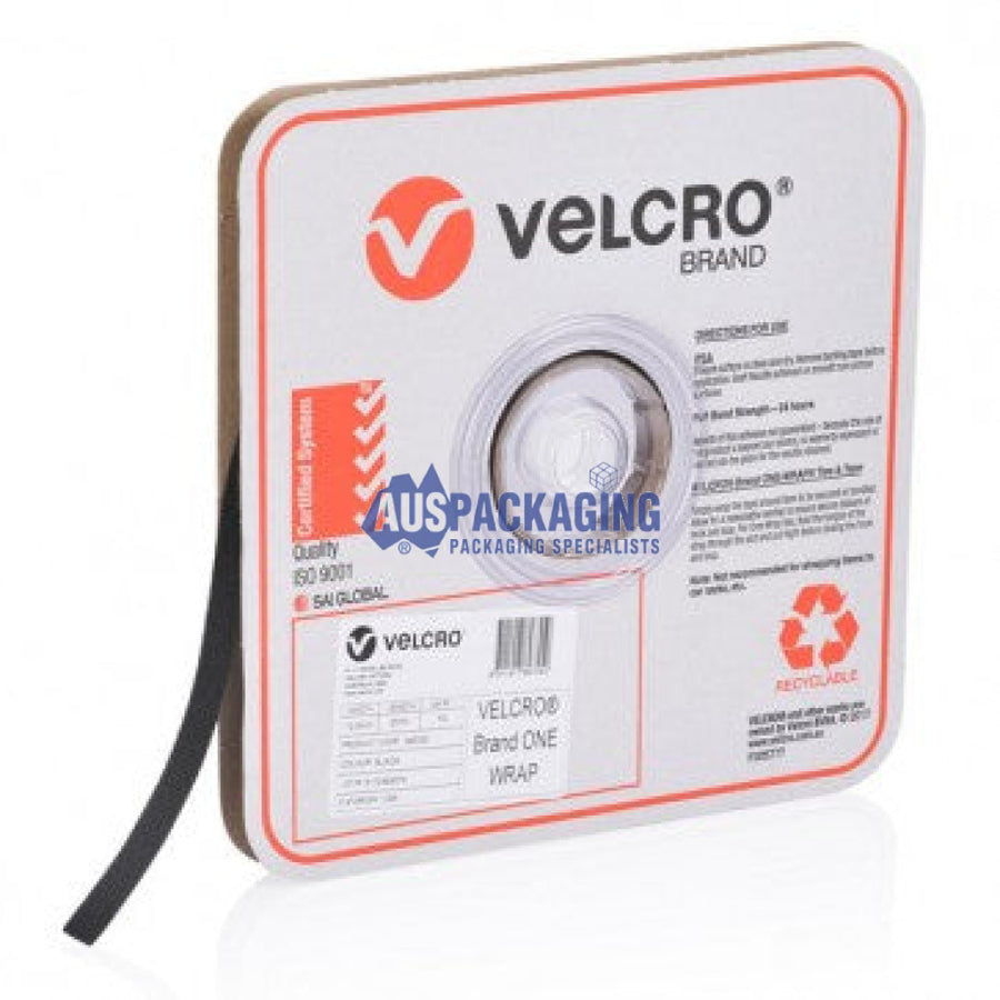 Velcro One-Wrap Continuous Black Roll- 25Mm (9Cfa)