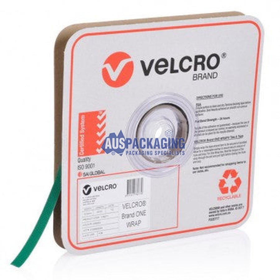 Velcro One-Wrap Continuous Green Roll- 12.5Mm (1W12Gfa)
