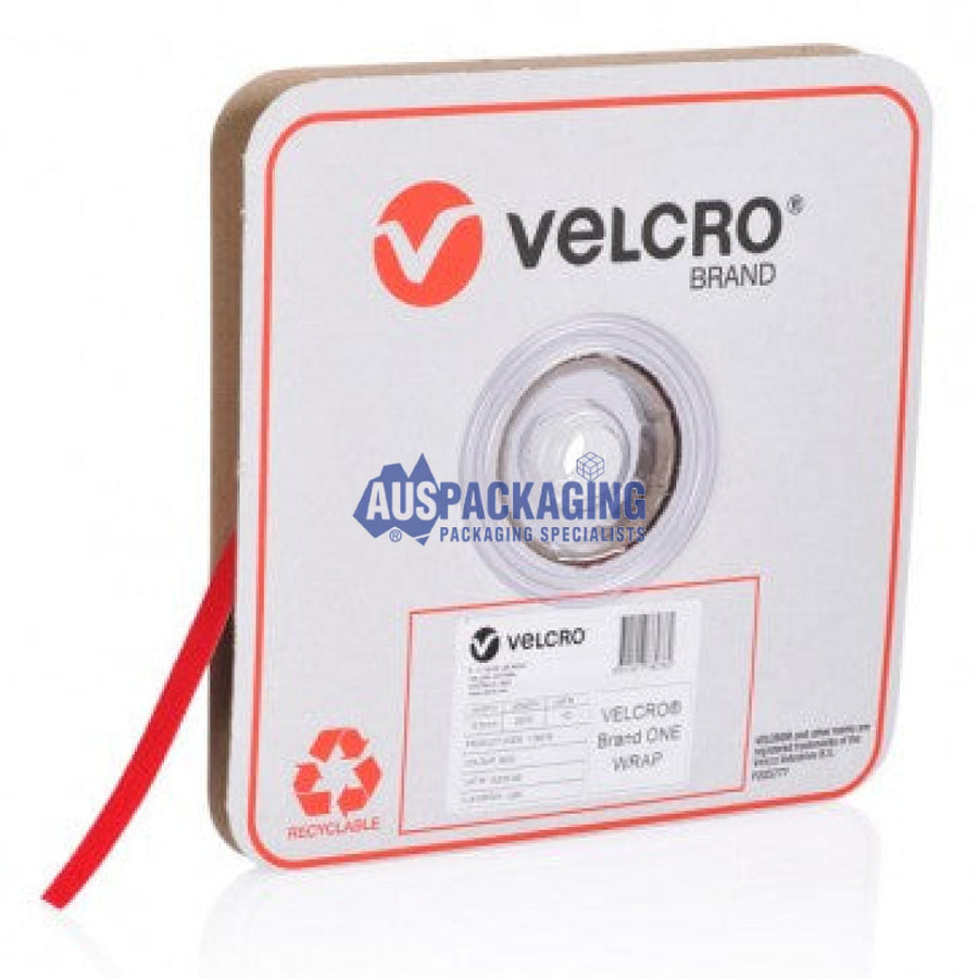 Velcro One-Wrap Continuous Red Roll- 19Mm (12Cfa)