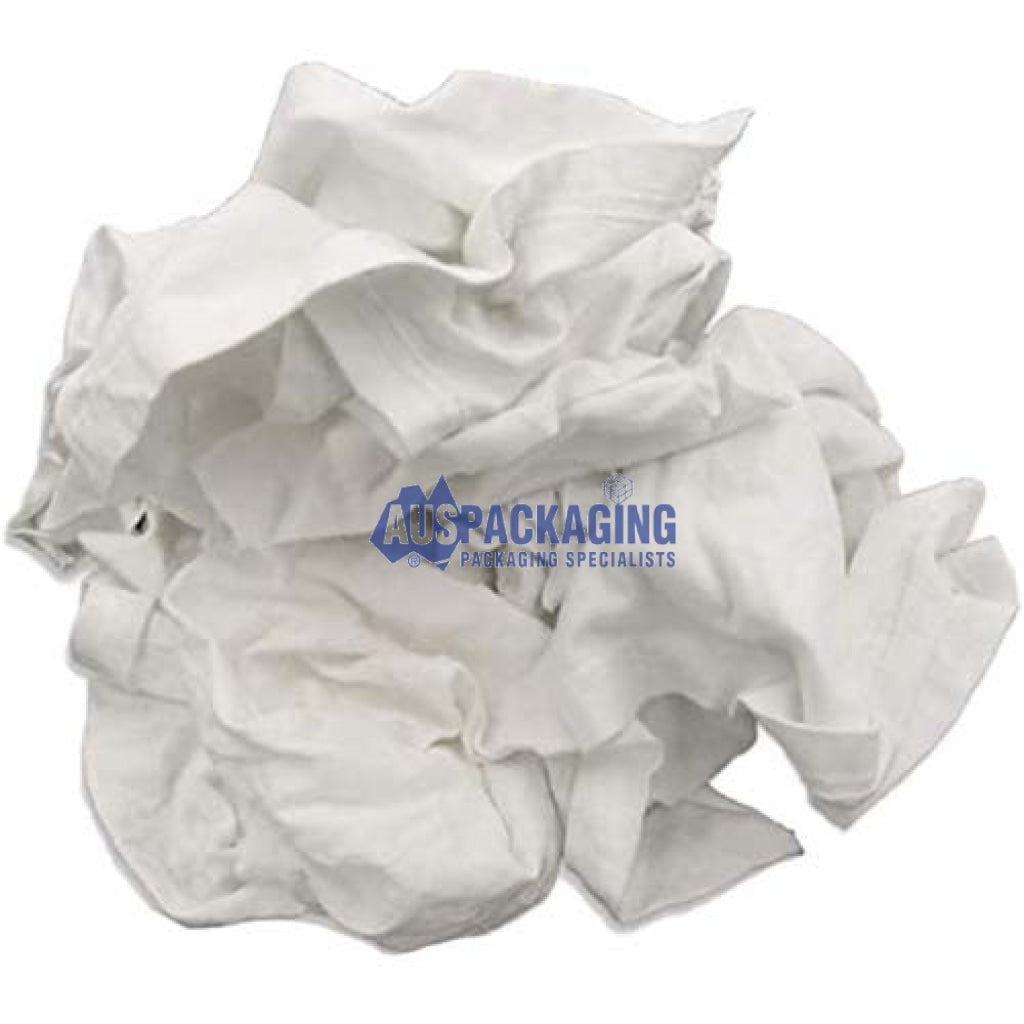 White T-Shirt Rags - 20Kg (Wagmi)