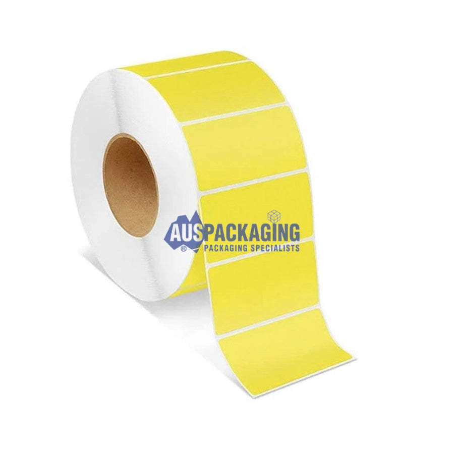 Yellow Fluro Perforated Labels 1000 Per Roll- 100X76Mm (Fyla)